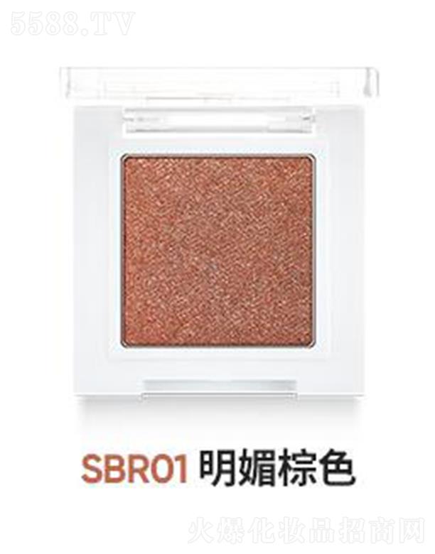BANILA CO芭妮蘭星眸溢彩單色眼影珠光 SBRO1明媚棕色